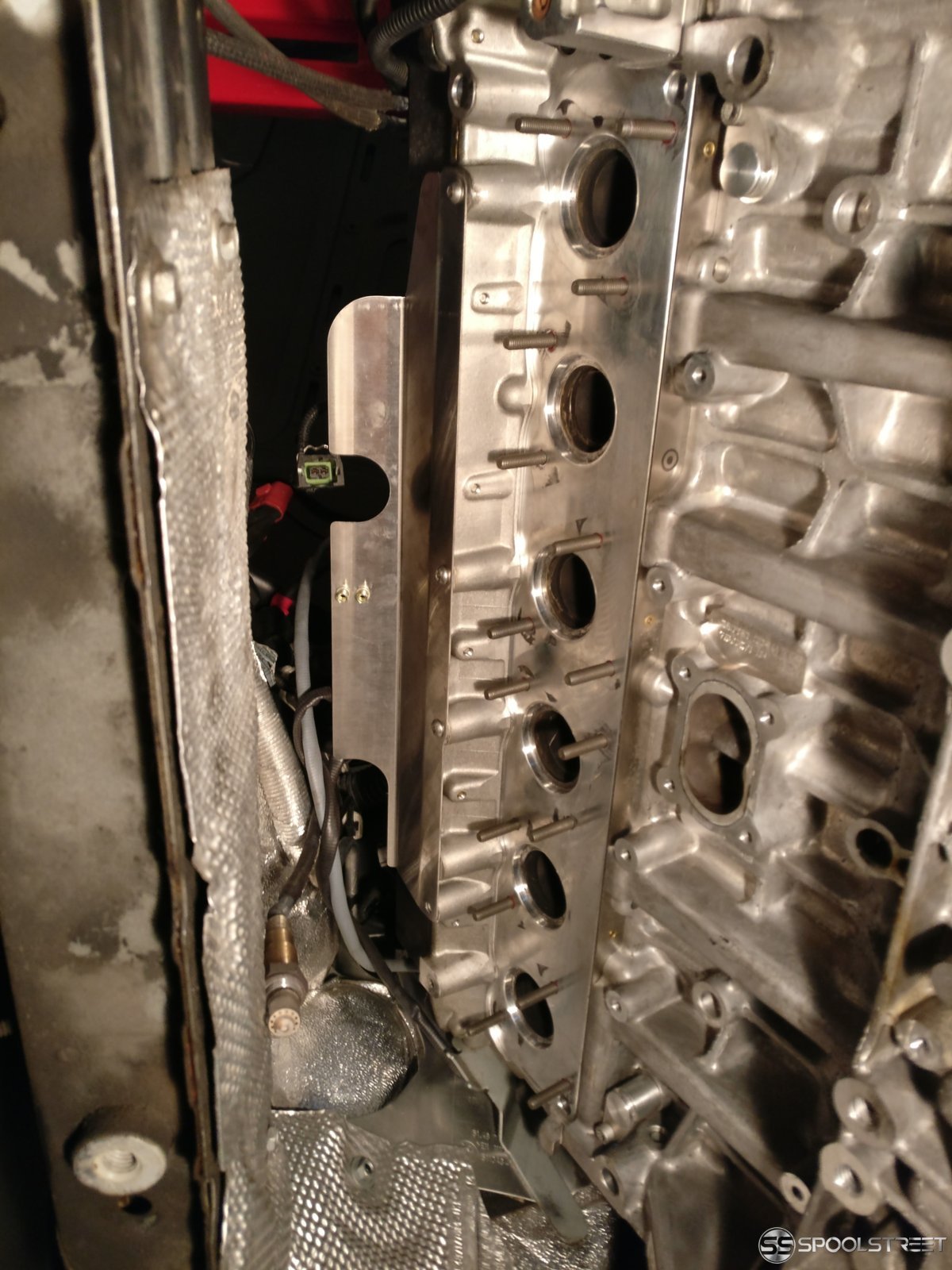 Exhaust Manifold studs Installed